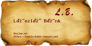 László Bánk névjegykártya